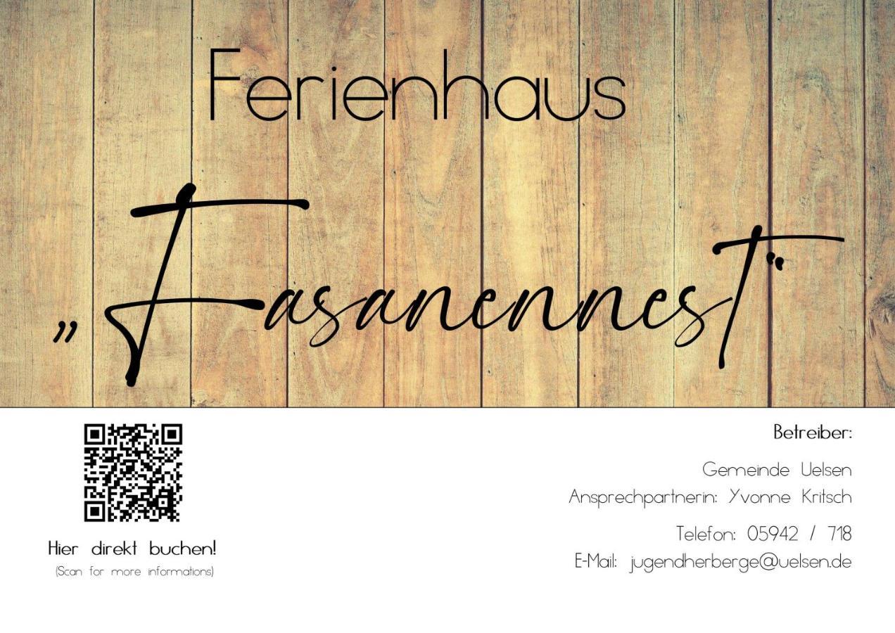 Ferienhaus Fasanennest Uelsen المظهر الخارجي الصورة